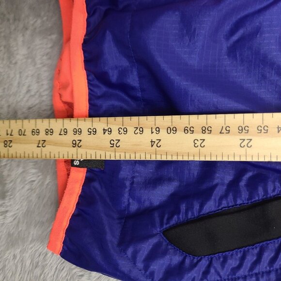 Adidas 2.0 Reversable Windbreaker Men's Small Multi Orange Blue Stripe Neon - Picture 7 of 7